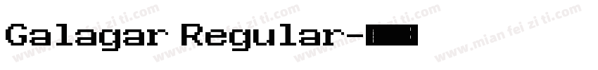 Galagar Regular字体转换